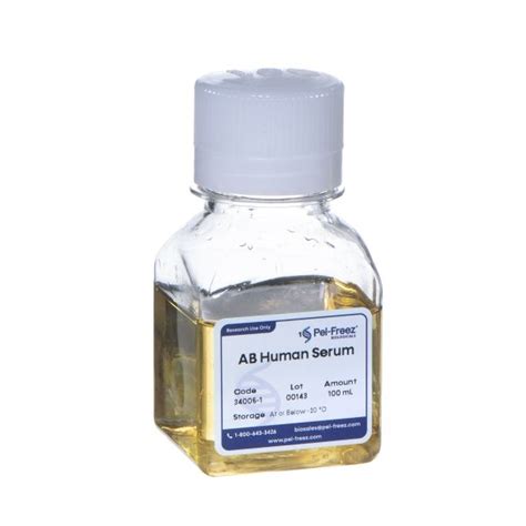 Human Male AB Serum Plasma Derived | Pel-Freez Biologicals