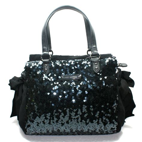 Juicy Couture Black Sequin Daydreamer Shoulder Bag #YHRUO012 | Juicy Couture YHRUO012