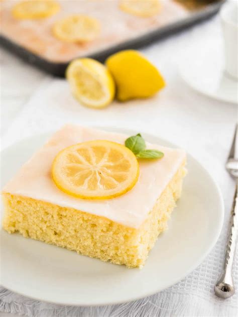 Easy Lemon Sheet Cake Recipe | Plated Cravings