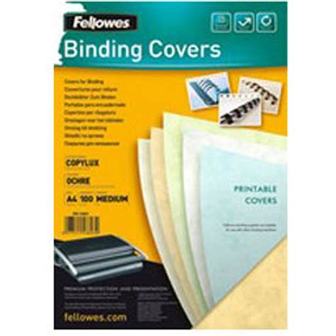 Fellowes Copylux Printable Medium Weight Binding Covers A4 | OfficeMachines.net