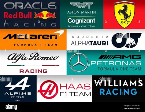 Formula One Racing Teams overview Stock Photo - Alamy