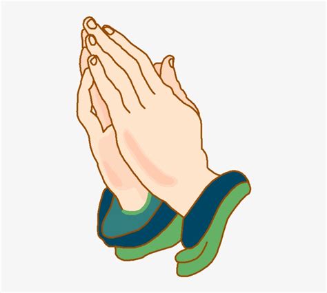 Cartoon Praying Hands Clip Art