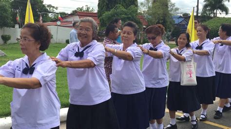 Thai Senior Citizens Wear School Uniforms to Class