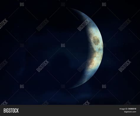 Crescent Moon Through Image & Photo (Free Trial) | Bigstock