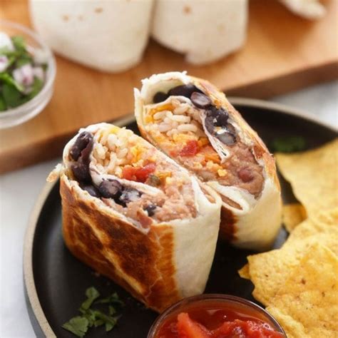 Freezer-Friendly Bean Burritos (vegetarian) - Fit Foodie Finds