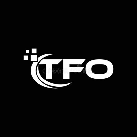 TFO Letter Logo Design on Black Background. TFO Creative Initials Letter Logo Concept Stock ...