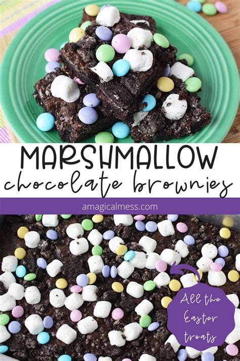 Chocolate Marshmallow Brownies | A Magical Mess