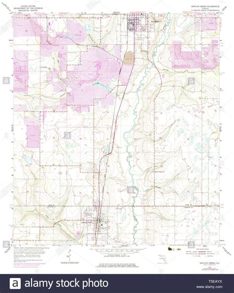 Usgs Topo Map Florida Fl Bowling Green 345263 1955 24000 Restoration ...