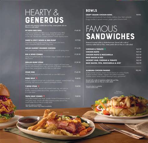 Mugg And Bean Menu With Updated Prices in South Africa 2024 – menu za