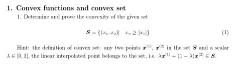 Solved Convex functions and convex setDetermine and prove | Chegg.com