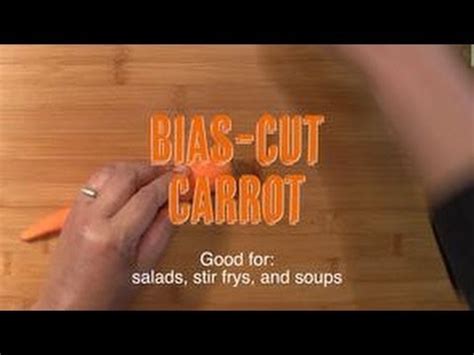 How to Bias Slice a Carrot - YouTube