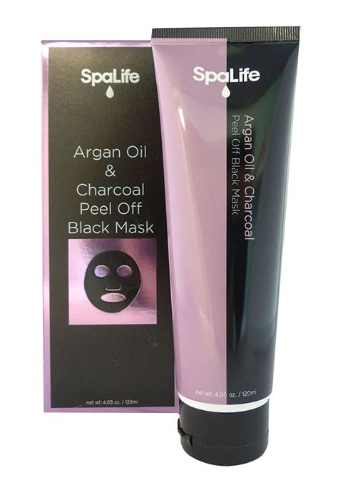 Spa Life Argan Black Mask - Blackhead Remover - Activated Charcoal Face Mask - Peel Off Mask - 4 ...