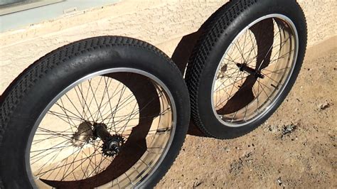 MONGOOSE BEAST Polished Aluminum Wheels 26x4.0 FAT BIKE - YouTube