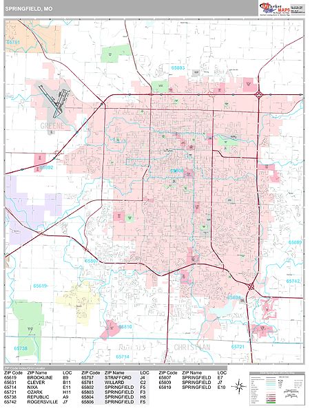 Missouri Zip Code Map