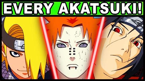 All 14 Akatsuki Members and Their Powers Explained! (Naruto / Boruto ...