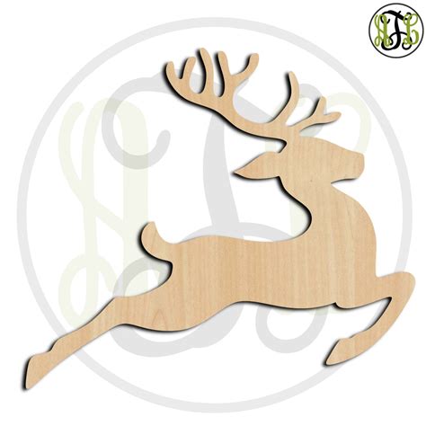 Flying Reindeer- 180043- Christmas Cutout, unfinished, wood cutout ...