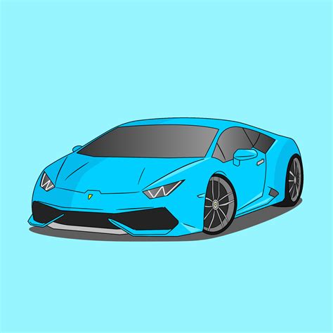 Blue Sport Car Vector 15822082 Vector Art at Vecteezy