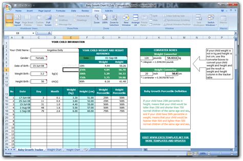 Download Baby Growth Chart