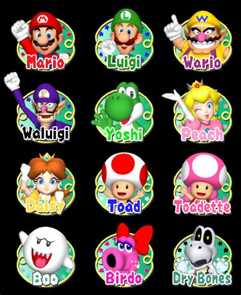 Mario Characters and their colored names/stars by JeffersonFan99 on ...