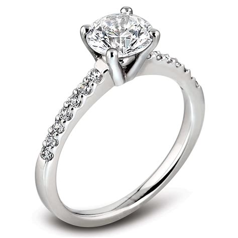 Round brilliant diamond single stone ring - The Diamond Trust