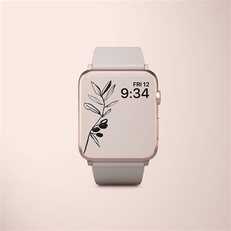 Apple Watch Wallpaper Beige Apple Watch Wallpaper Aesthetic - Etsy