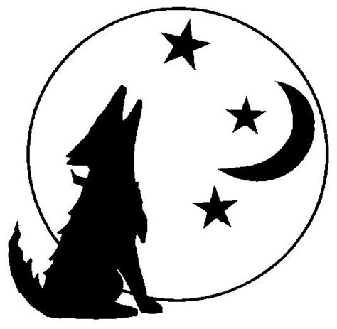 Howling Coyote Silhouette - ClipArt Best | Rock painting designs, Clip art, Skull painting