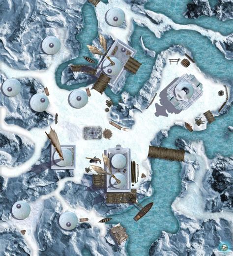 Sea of Moving Ice Village : battlemaps | Fantasy map, Dnd world map ...