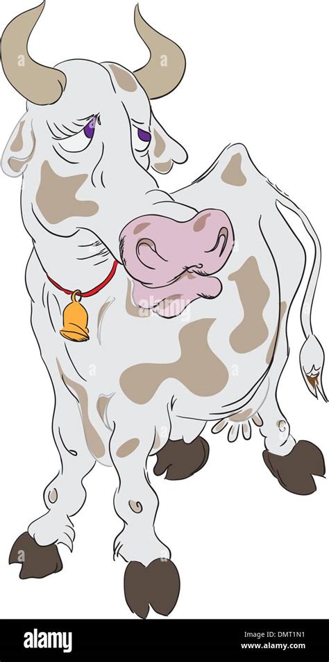 Sad cow Stock Vector Art & Illustration, Vector Image: 64452445 - Alamy