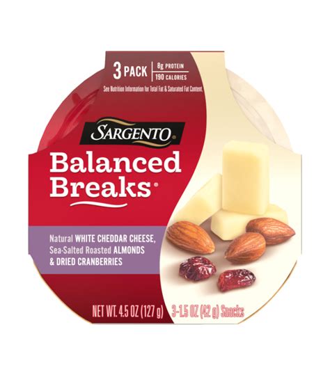 Balanced Breaks® Snacks Natural White Cheddar Cheese, Sea-Salted ...