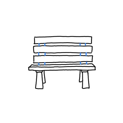 How to Draw a Bench - Step by Step Easy Drawing Guides - Drawing Howtos