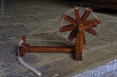 Mahatma Gandhi Wooden Handmade Charkha Spinning Wheel Stock Photo - Image of material, handmade ...