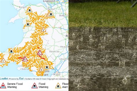 Flood warnings issued across Wales after heavy rain