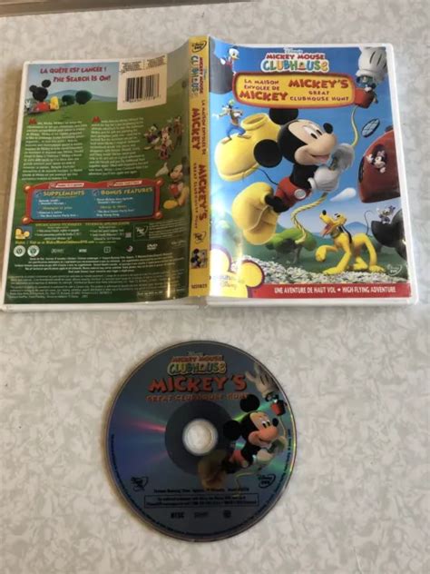 MICKEY MOUSE CLUBHOUSE Mickey’s Great Clubhouse Hunt Dvd CC3 £2.54 - PicClick UK