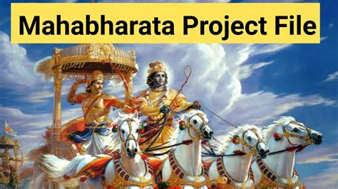 Class 12 History Project File On Mahabharata | EduTalk - YouTube