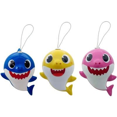 Baby Shark Christmas Tree Ornament Set, Pack Of 3 : Target