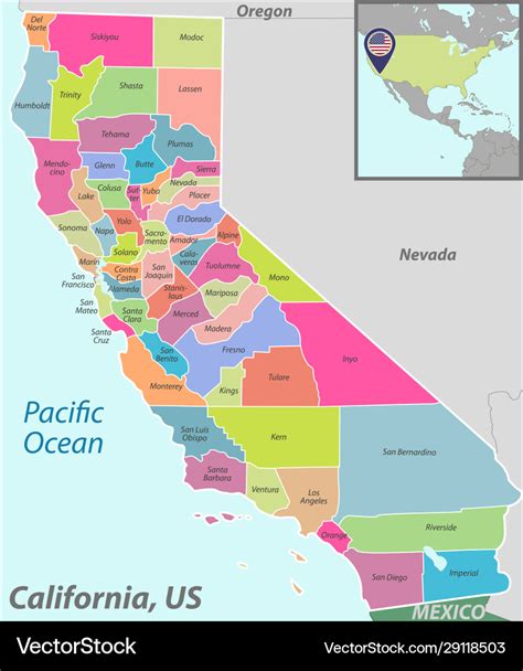 Map Of Us California - Freddy Bernardine