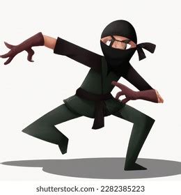 2d Ninja Shadow Character AI-generated image 2282385223 | Shutterstock