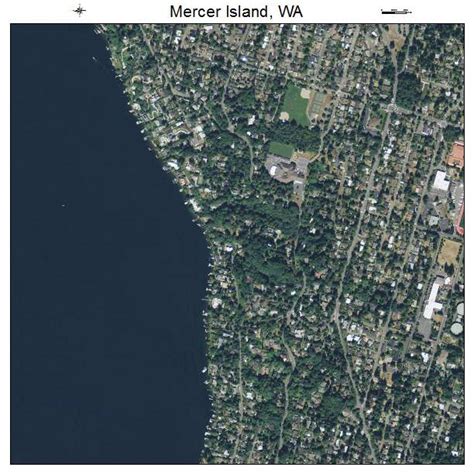 Aerial Photography Map of Mercer Island, WA Washington