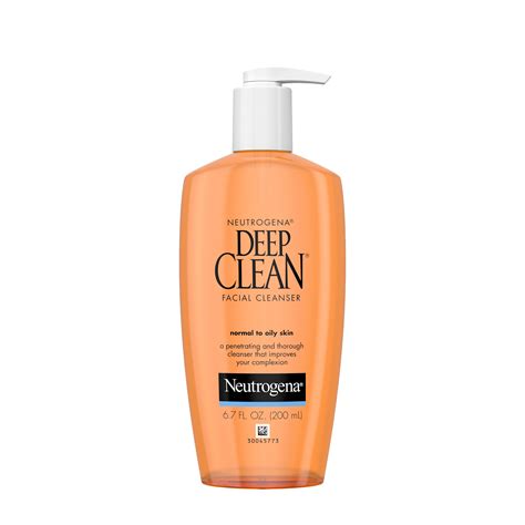 Neutrogena Oil-Free Deep Clean Daily Facial Cleanser, 6.7 fl. oz - Walmart.com - Walmart.com