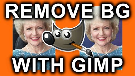 How To Remove and Change the Background of a Picture in GIMP - YouTube