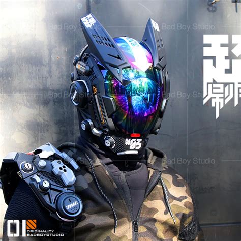 Cosplay-Kamen-Rider-Helmets-CyberPunk-Pauldron-Masks-Multicolour-Man ...