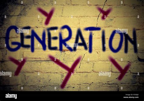 Generation Y Concept Stock Photo - Alamy