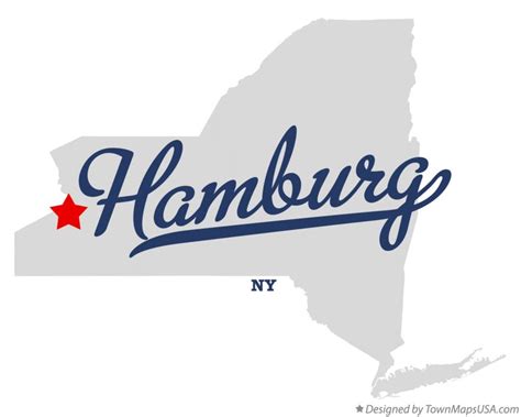 Map of Hamburg, NY, New York