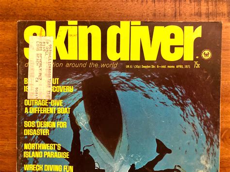 Rare 1971 Skin Diver Magazine April Vol. 20 4 / Vintage / | Etsy