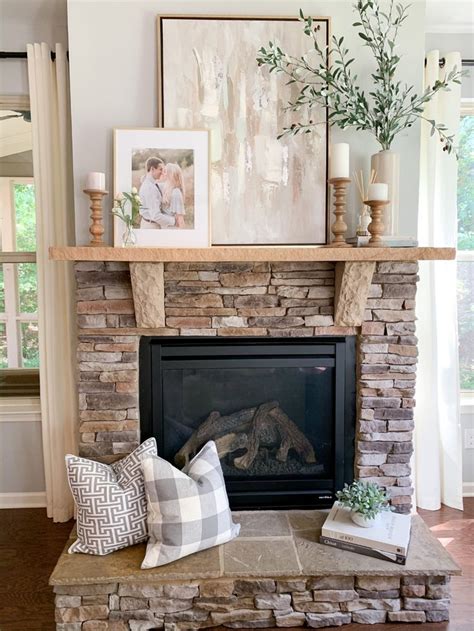 Affordable Home Decor Tour | Farmhouse fireplace decor, Farmhouse ...