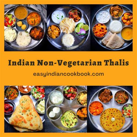 Indian Non-Vegetarian Thali Collection - Easy Indian Cookbook