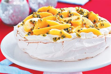 Passionfruit And Mango Pavlova Recipe - Taste.com.au