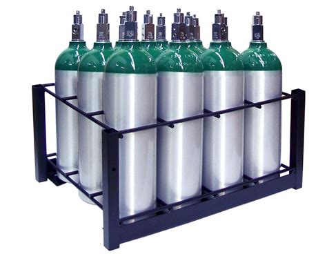 12 Pc Oxygen Cylinder Rack - Medical Warehouse