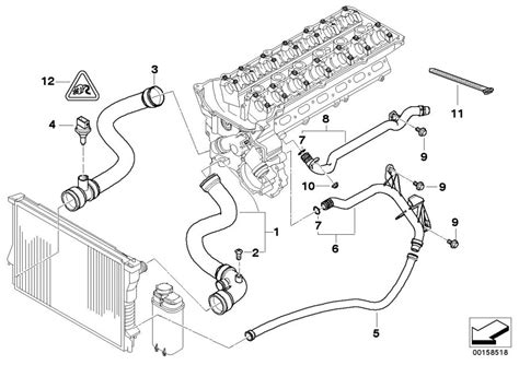 BMW 325i Water pipe. Cooling, Hoses, Engine - 11537502525 | BMW of ...