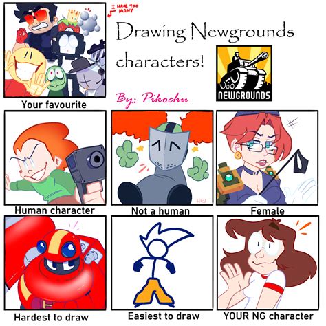 newgrounds characters! by lanadoodles on Newgrounds